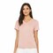 BELLA + CANVAS Women's Relaxed Heather CVC V-Neck Short Sleeve T-Shirt
